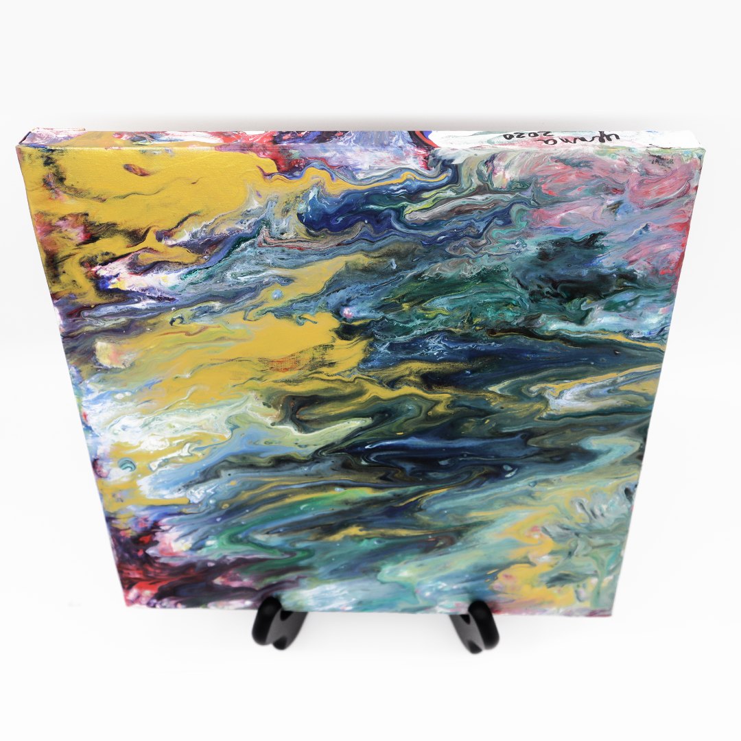 Abstract painting Raging Sea