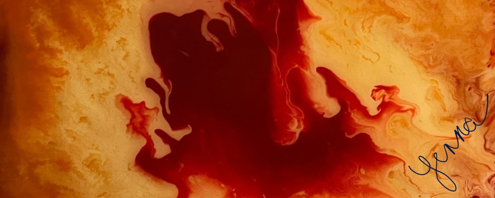 Sun God, abstract painting